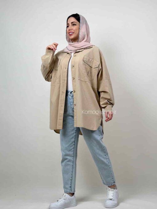 شومیز مانتویی قد بلند لارا - Image 10