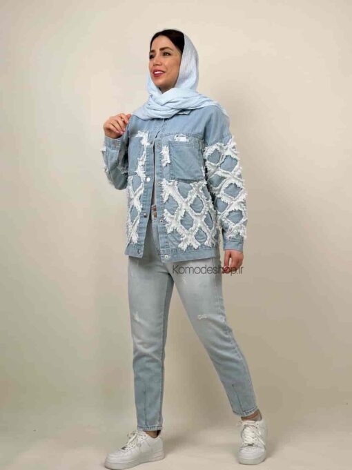 کت جین کاغذی چهل تیکه رومانو - Image 6