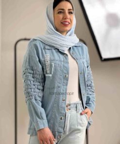 کت جین کاغذی آستین حصیری بالنسیاگا