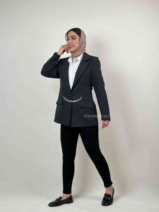 کت دیپلمات فاستونی زنجیری - Image 5