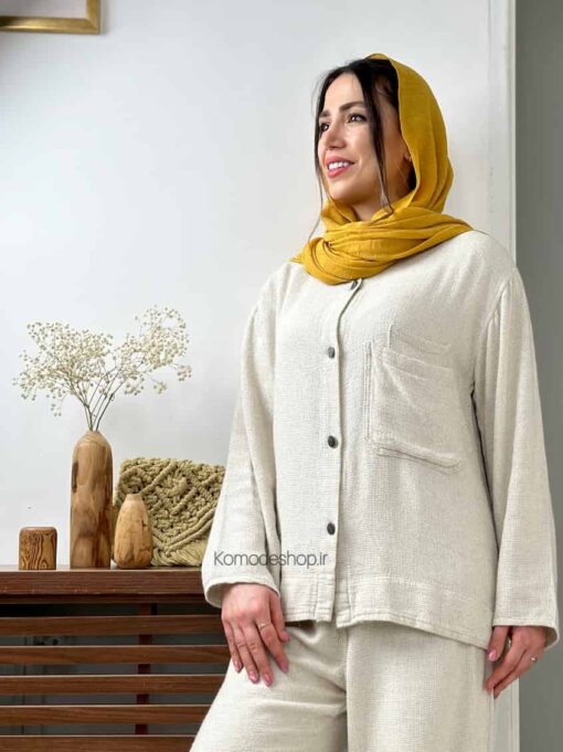ست شومیز شلوار کنفی هرمز - Image 4
