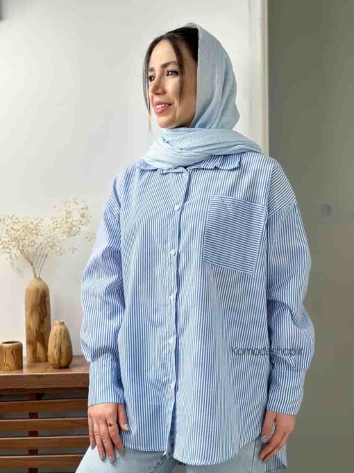 شومیز راه راه داکرون میراندا - Image 6