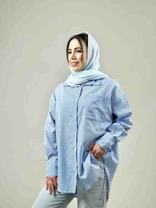 شومیز راه راه داکرون میراندا - Image 7