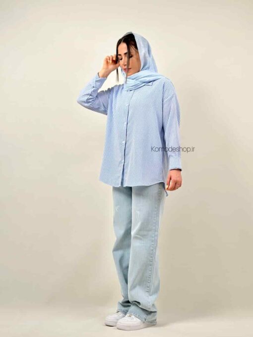 شومیز بیسیک راه راه رامونا - Image 4