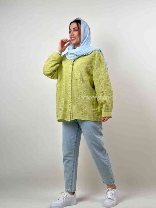 شومیز حصیری پفکی کوک دوزی سوزان - Image 17