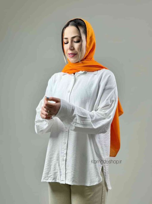 شومیز بیسیک cool (سفید و مشکی) - Image 10