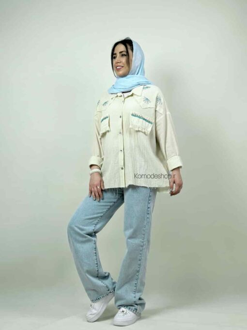 شومیز صدف دوزی صدف - Image 7