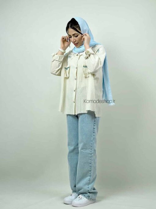 شومیز صدف دوزی صدف - Image 9