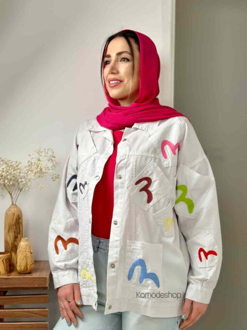 کت جین گلدوزی جی جی - Image 3