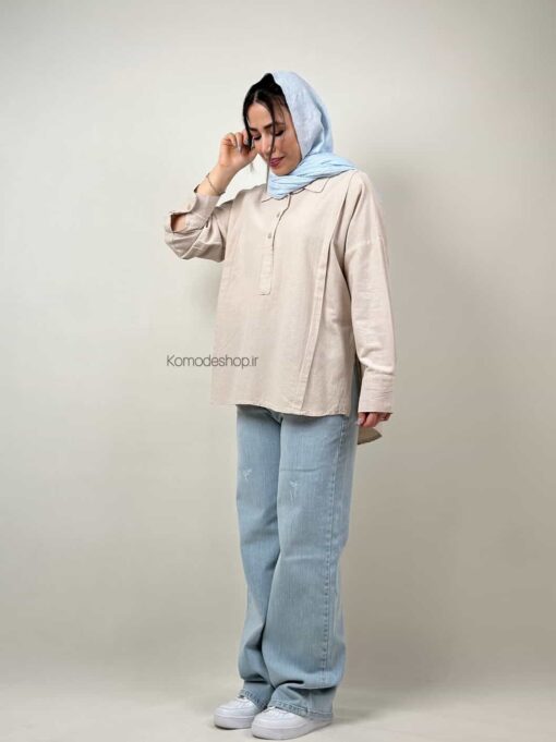 شومیز سه دکمه هاله - Image 2