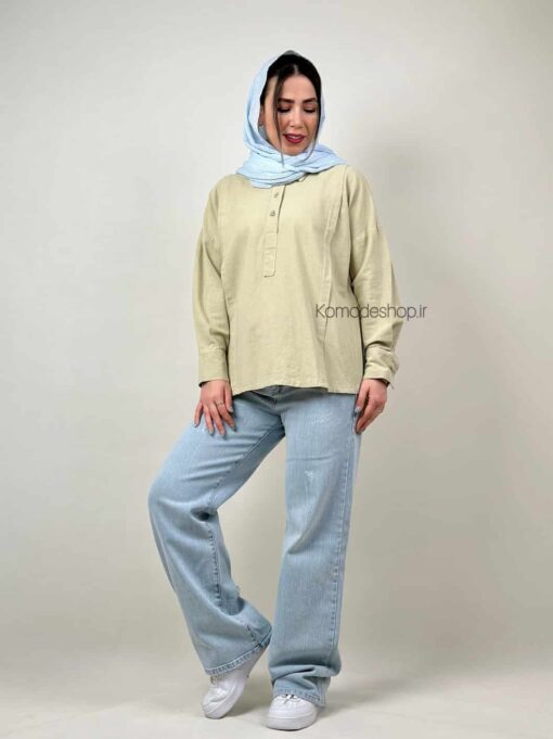 شومیز سه دکمه هاله - Image 21