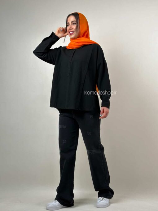 شومیز سه دکمه هاله - Image 17