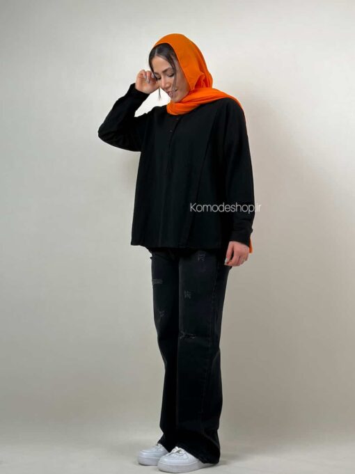 شومیز سه دکمه هاله - Image 16