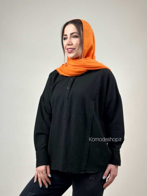 شومیز سه دکمه هاله - Image 18