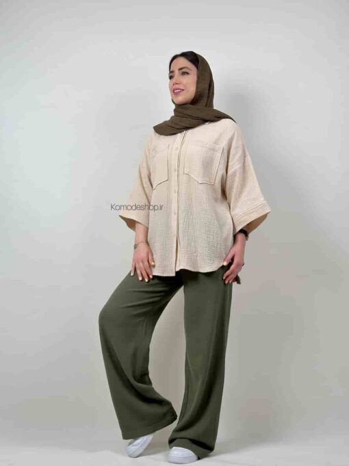 شومیز دبل فیس لاوین - Image 13