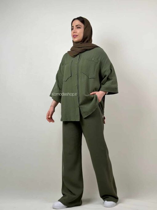 شومیز دبل فیس لاوین - Image 7