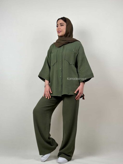 شومیز دبل فیس لاوین - Image 6
