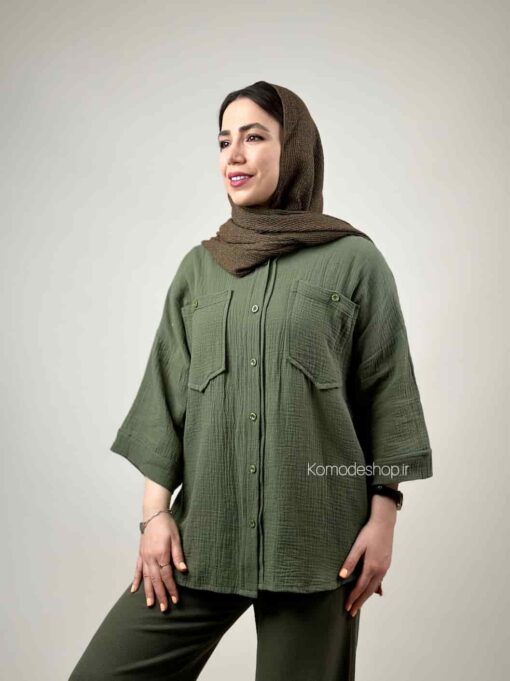 شومیز دبل فیس لاوین - Image 19