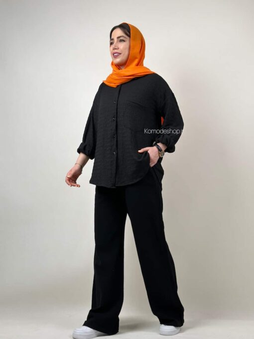 شومیز مراکشی پانیذ مشکی - Image 5