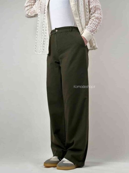 شلوار لینن نیم بگ  (هفت رنگ ) - Image 6