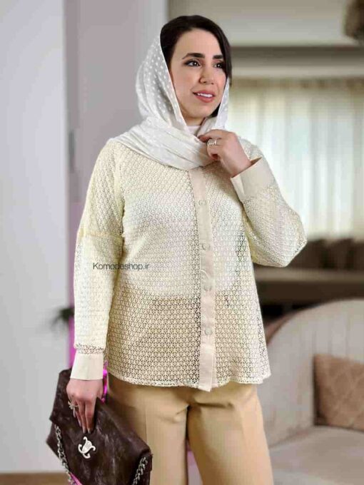 شومیز قلاب بافی لاکچری - Image 5