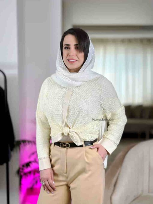 شومیز قلاب بافی لاکچری