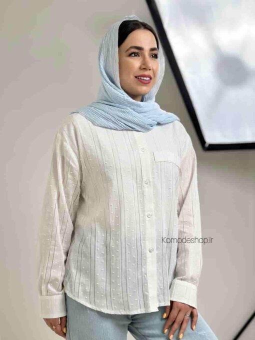 شومیز سفید اسنو - Image 10