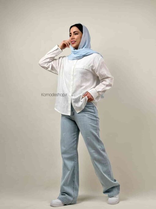 شومیز سفید اسنو - Image 8