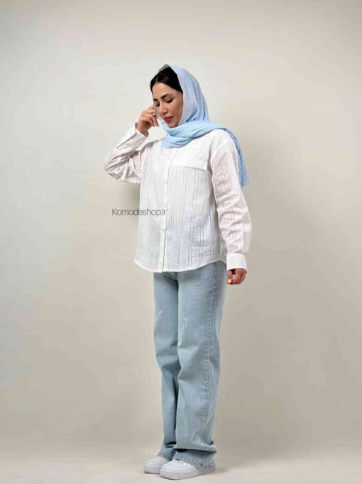 شومیز سفید اسنو - Image 7