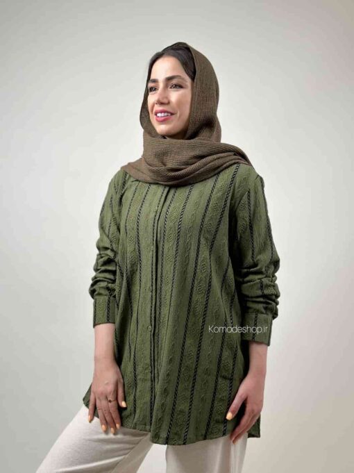 شومیز مراکشی راه راه حیفا - Image 4
