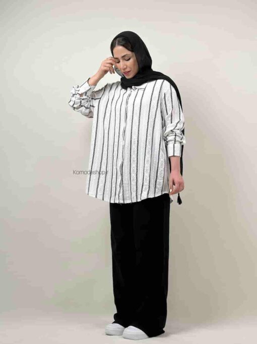 شومیز مراکشی راه راه حیفا - Image 6