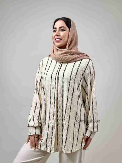 شومیز مراکشی راه راه حیفا - Image 3