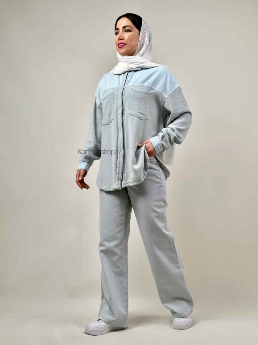 شومیز ترکیبی کنف و کتان - Image 9