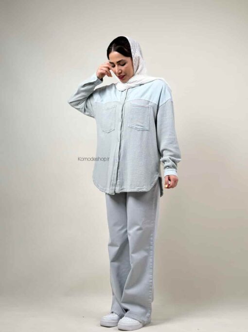 شومیز ترکیبی کنف و کتان - Image 5