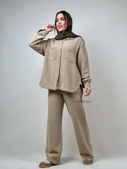 شومیز مانتویی کنفی پرادا  (یازده رنگ) - Image 22