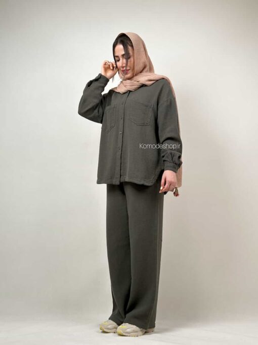 شومیز مانتویی کنفی پرادا  (یازده رنگ) - Image 29