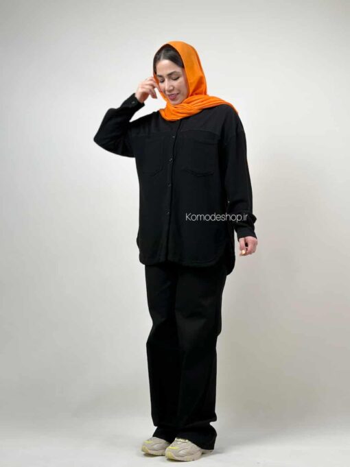شومیز ترکیبی کنف و کتان - Image 7