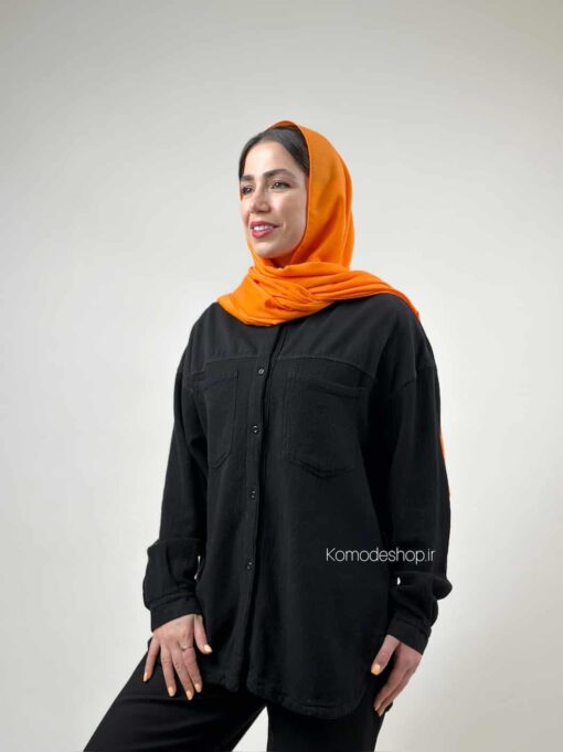 شومیز ترکیبی کنف و کتان - Image 4