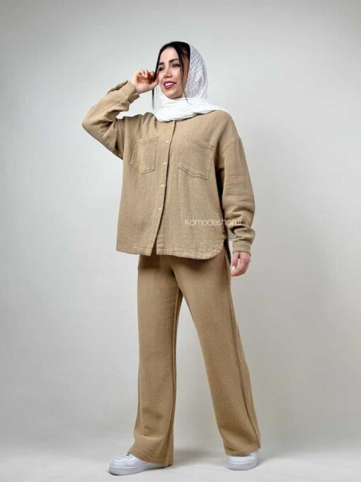 شومیز مانتویی کنفی پرادا  (یازده رنگ) - Image 26