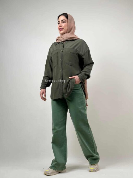 شومیز ترکیبی کنف و کتان - Image 11