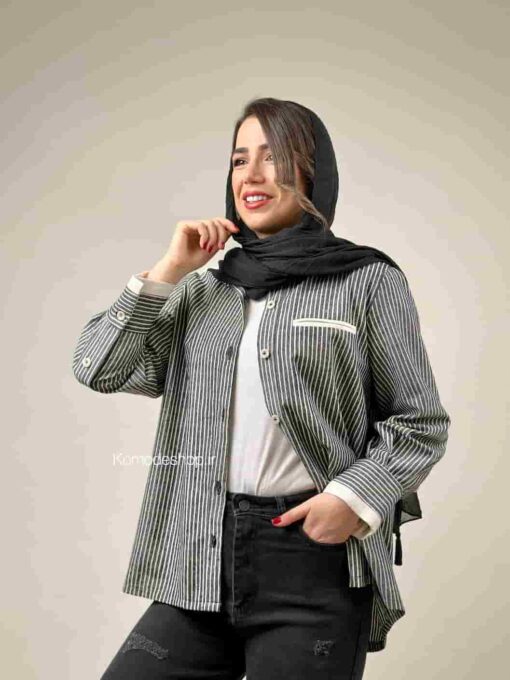 شومیز راه راه گاسپارین - Image 5