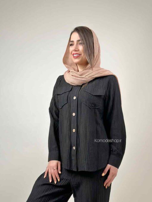 ست شومیز شلوار پلیکان - Image 3