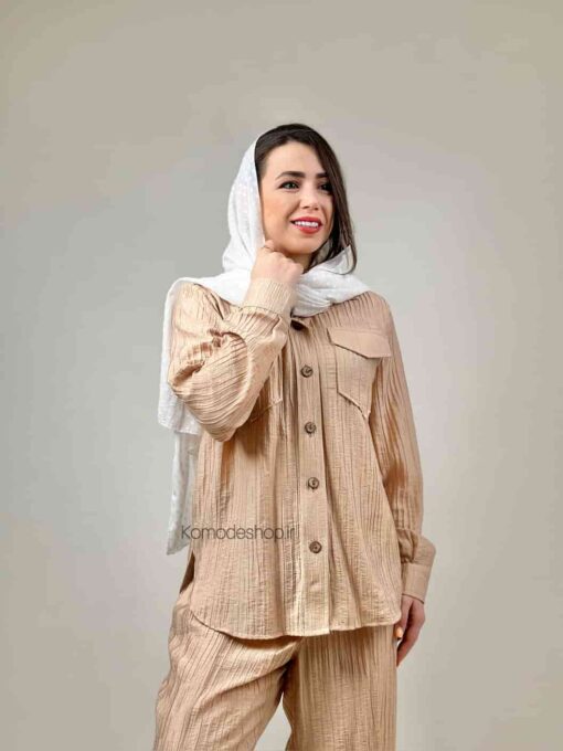 ست شومیز شلوار پلیکان - Image 4