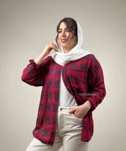 شومیز چهارخونه نخی آیسی
