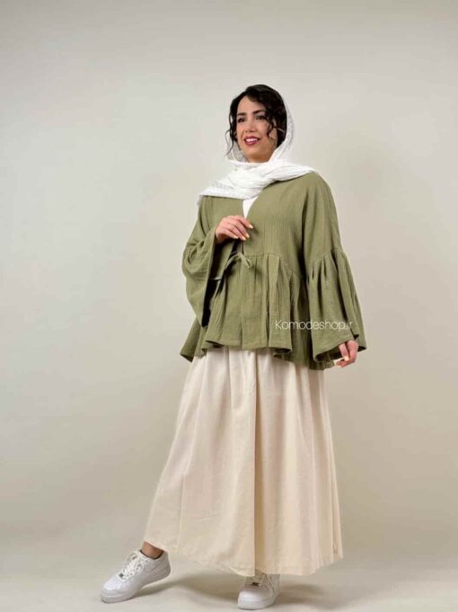 شومیز عروسکی دبل فیس پاپیون - Image 11