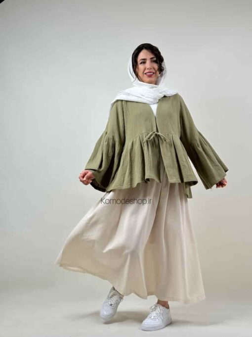 شومیز عروسکی دبل فیس پاپیون - Image 12