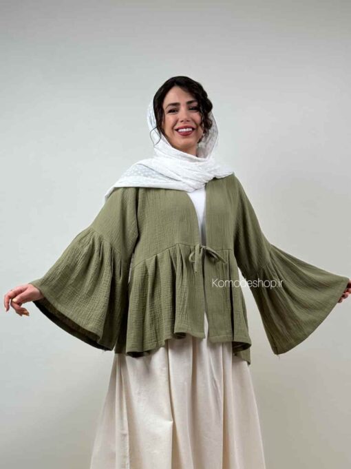 شومیز عروسکی دبل فیس پاپیون - Image 13