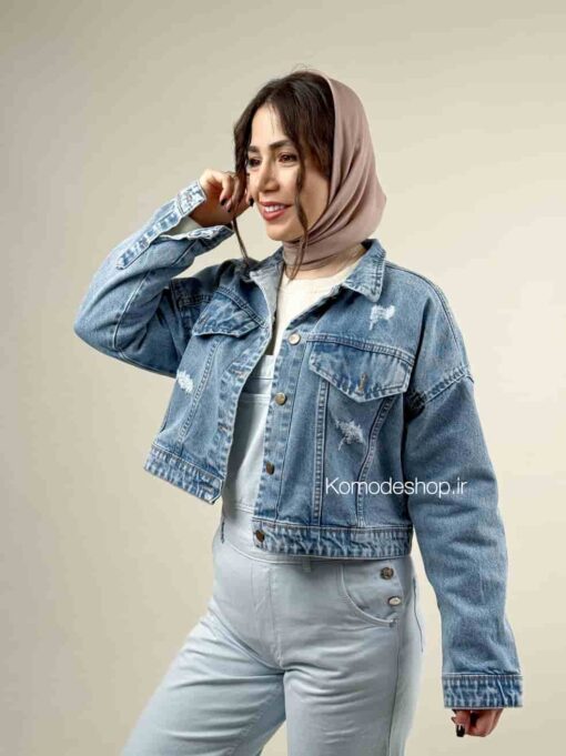 کت جین کراپ زارا میلو - Image 6