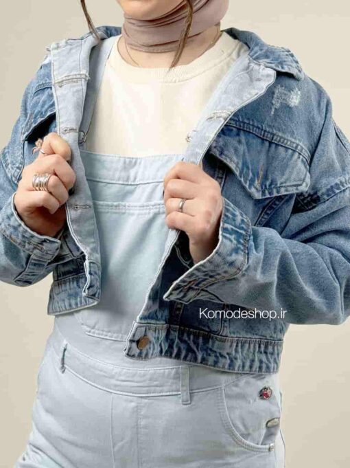 کت جین کراپ زارا میلو - Image 4