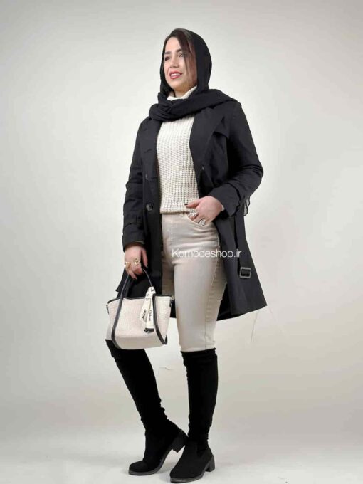 ترنچ کت ضد آب قد 90 باربارا - Image 3